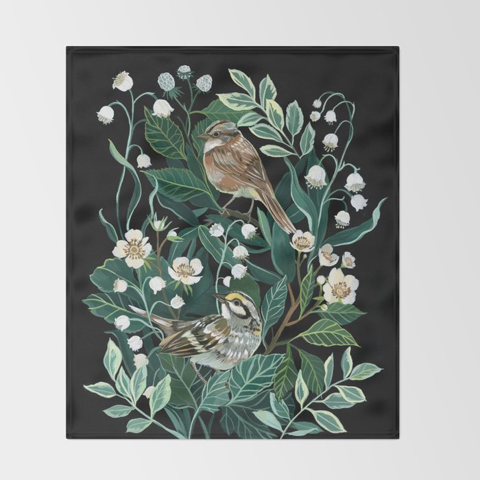 Lily of The Valley Throw Blanket Gallery Image 2