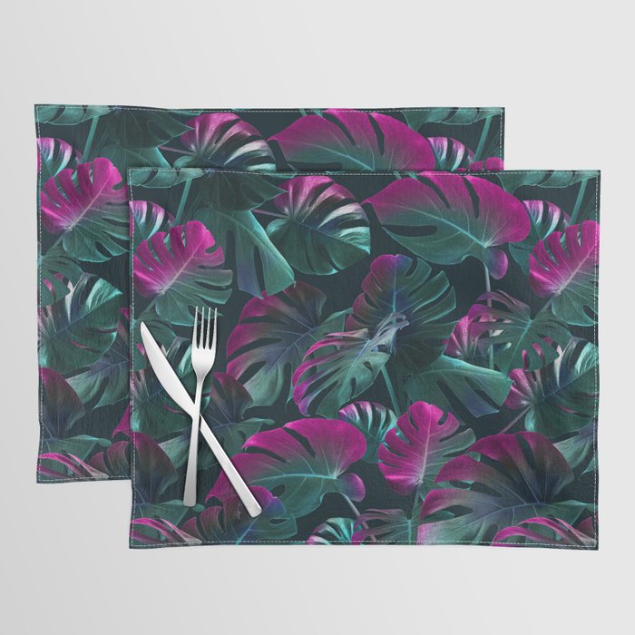 Tropical Monstera Leaf Garden Placemat Gallery Image 1