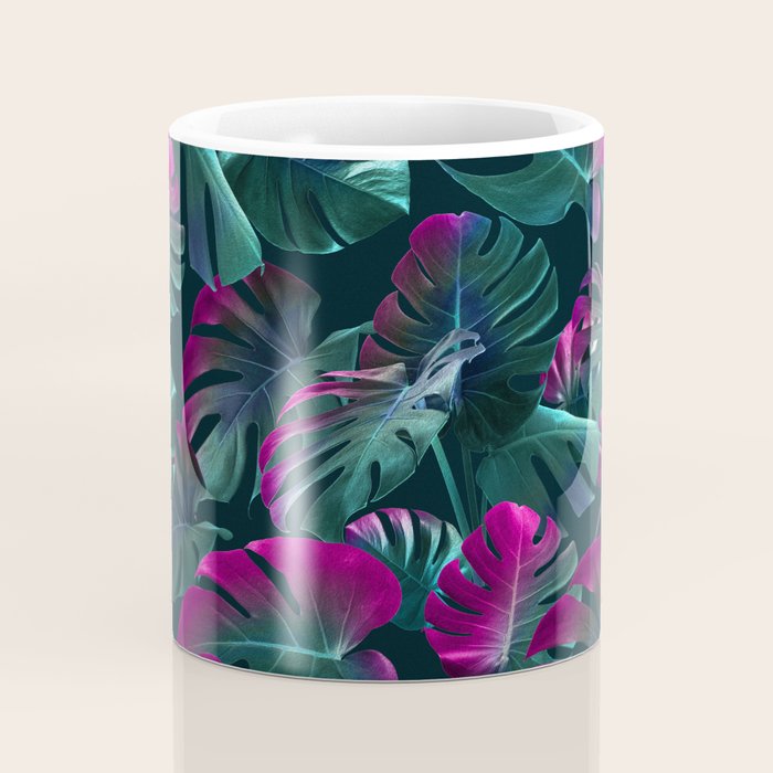 Tropical Monstera Leaf Garden Coffee Mug Gallery Image 4