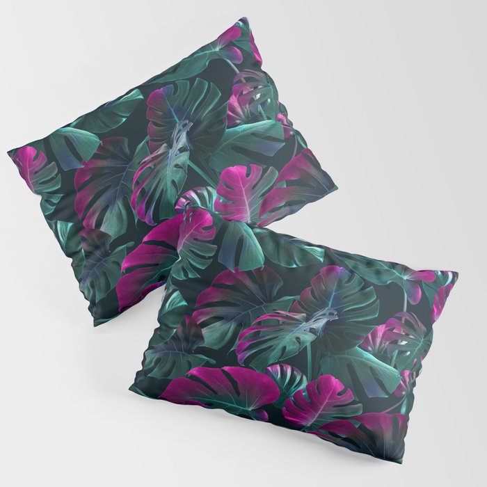 Tropical Monstera Leaf Garden Pillow Sham Gallery Image 3