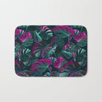 Tropical Monstera Leaf Garden Bath Mat Gallery Image 1
