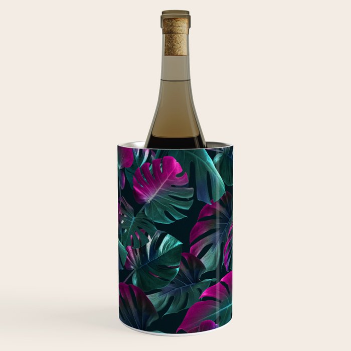 Tropical Monstera Leaf Garden Wine Chiller Gallery Image 2