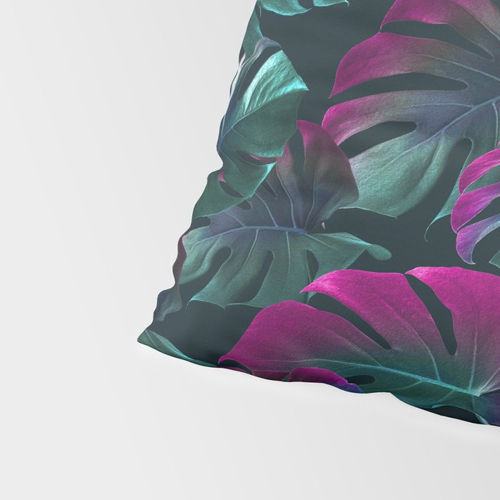 Tropical Monstera Leaf Garden Pillow Sham Gallery Image 4