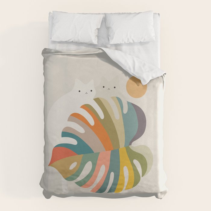 Cat and Plant 71 Duvet Cover Gallery Image 6