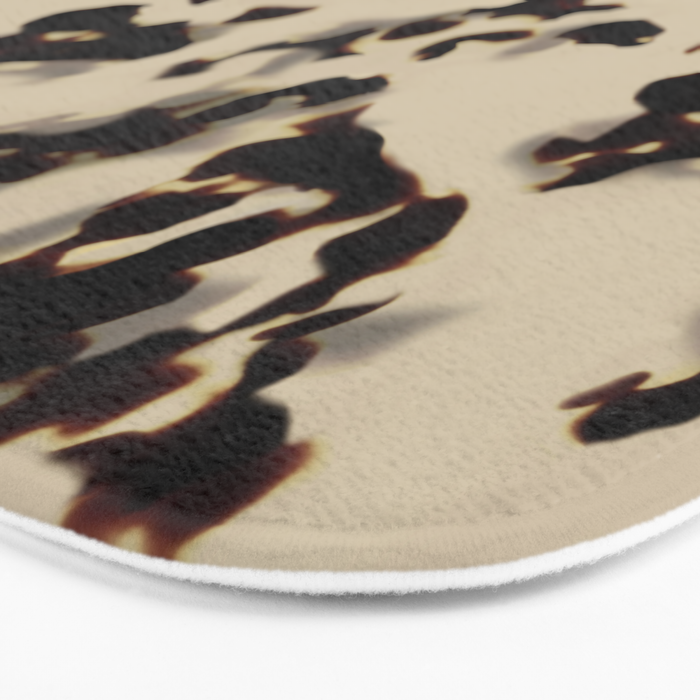 Chic Tortoise Shell on Ivory Bath Mat Gallery Image 3