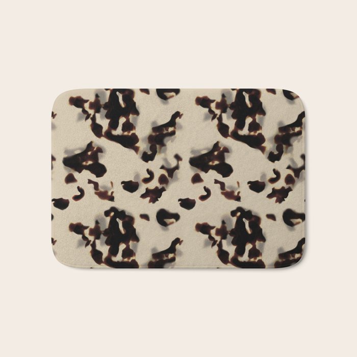 Chic Tortoise Shell on Ivory Bath Mat Gallery Image 1