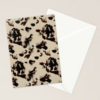 Chic Tortoise Shell on Ivory Stationery Card Gallery Image 2