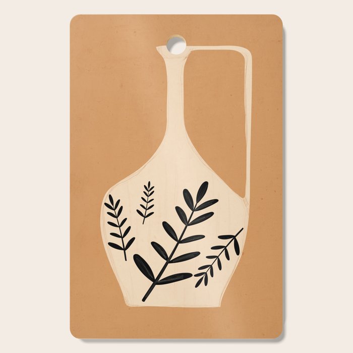 Minimal Abstract Art Vase Cutting Board Gallery Image 1