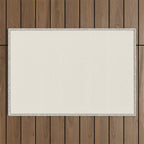 Solid Cream (Off White) Outdoor Rug Gallery Image 1