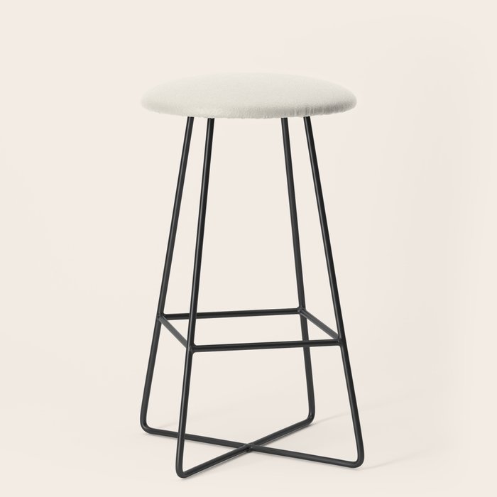 Solid Cream (Off White) Stool Gallery Image 1