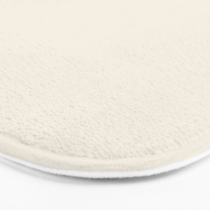 Solid Cream (Off White) Bath Mat Gallery Image 3