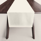 Solid Cream (Off White) Table Runner Gallery Image 1