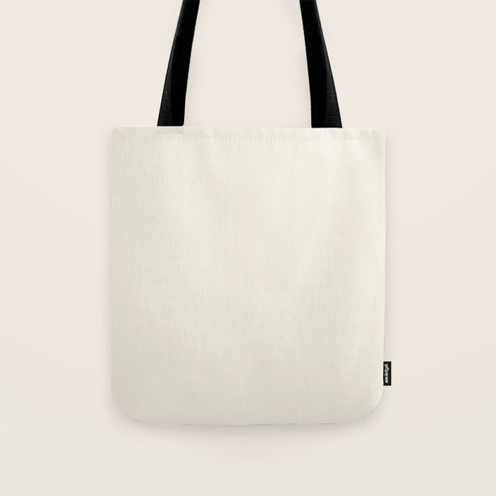 Solid Cream (Off White) Tote Bag Gallery Image 1