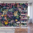 The Secret Glow of Night Flowers Wall Mural Gallery Image 1
