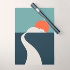 Cat Landscape 3 : Cat road Wrapping Paper Gallery Image 1