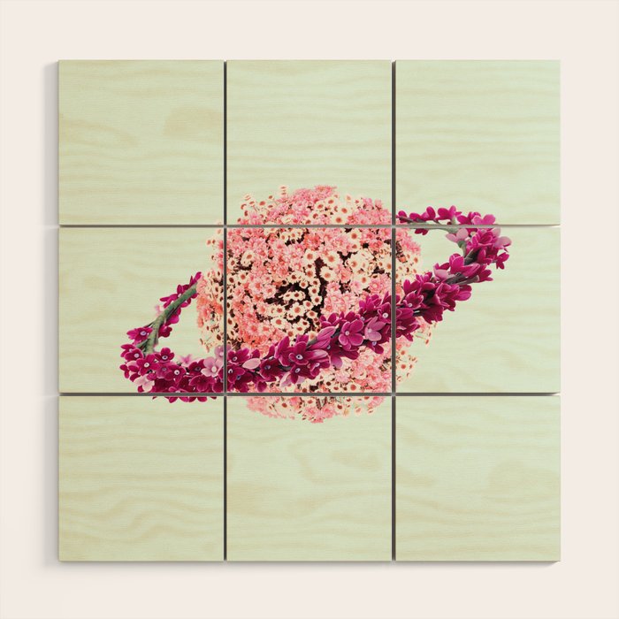 FLORAL PLANET Wood Wall Art Gallery Image 1