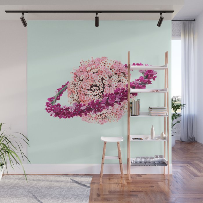 FLORAL PLANET Wall Mural Gallery Image 1
