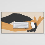 Holding Hands 2 Desk Mat Gallery Image 1
