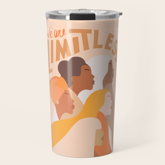Girl Power - We are limitless  Travel Mug Gallery Image 1