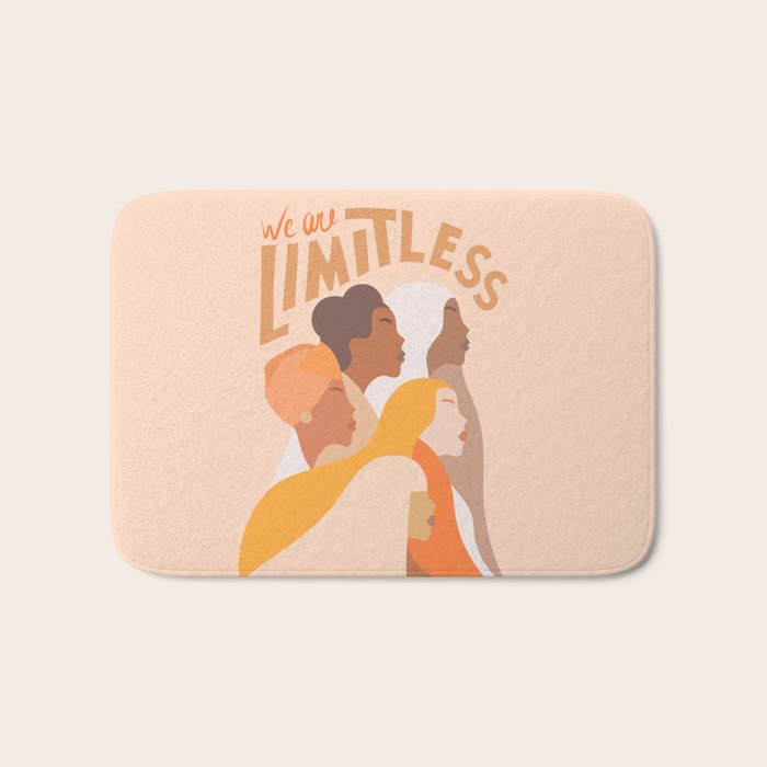 Girl Power - We are limitless  Bath Mat Gallery Image 1