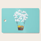 Hot cloud balloon - sun and rainbow Cutting Board Gallery Image 1