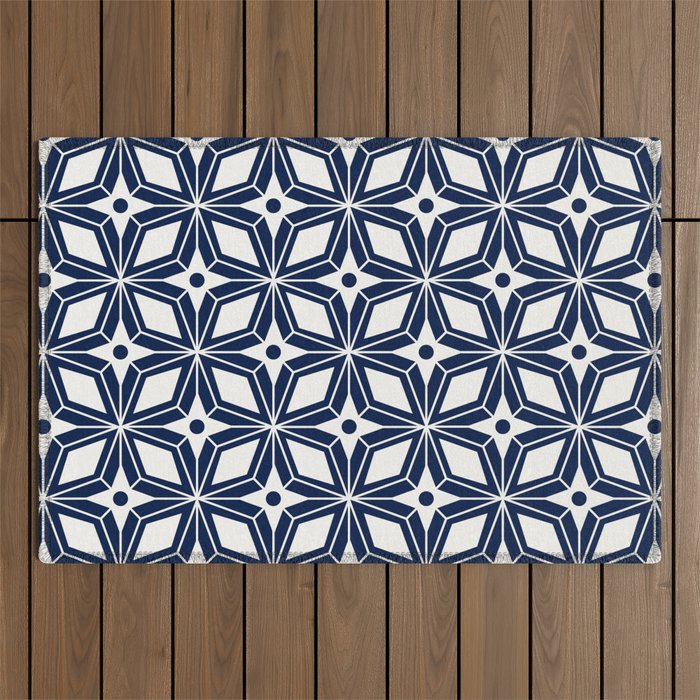 Starburst - Navy Outdoor Rug Gallery Image 1