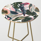 Colorful Tropical Palm Leaves on White Side Table Gallery Image 2