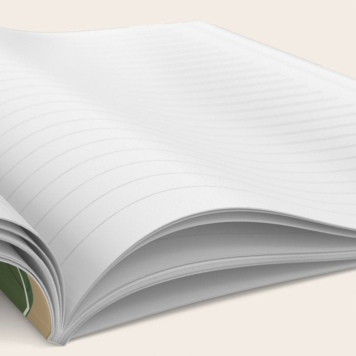 Colorful Tropical Palm Leaves on White Notebook Gallery Image 2