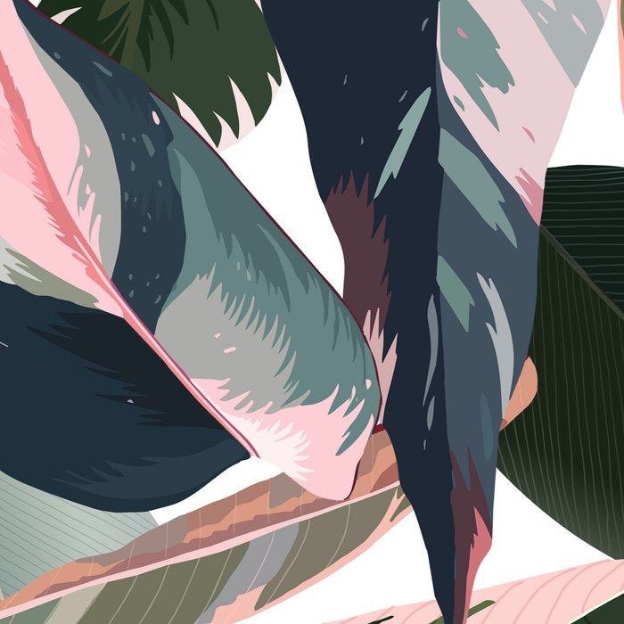 Colorful Tropical Palm Leaves on White Coffee Mug Gallery Image 2