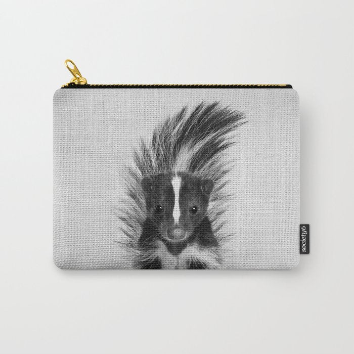 Skunk - Black & White Carry All Pouch Gallery Image 1