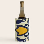 Yellow floral bold rustic talavera tile mexican interior design Wine Chiller Gallery Image 2