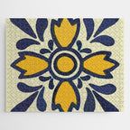 Yellow floral bold rustic talavera tile mexican interior design Jigsaw Puzzle Gallery Image 1