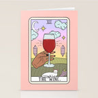 WINE READING (DARK) Stationery Card Gallery Image 2