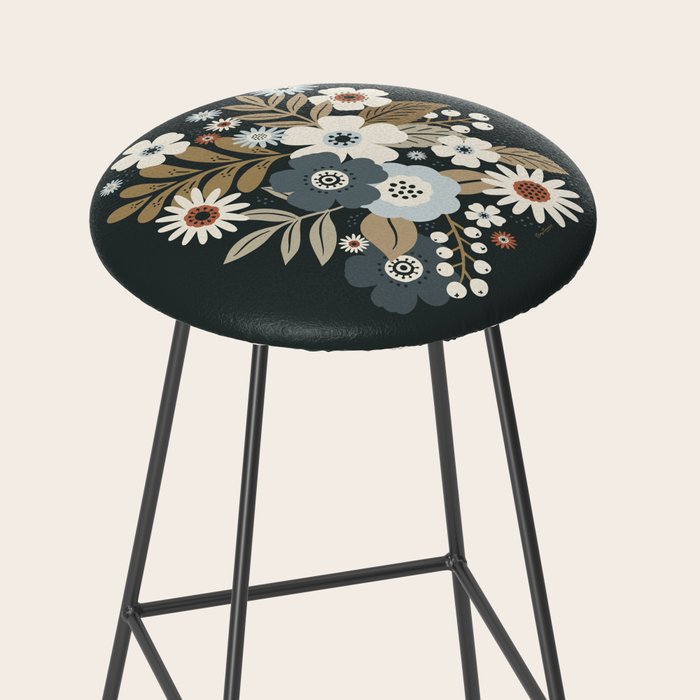 Fall Floral Botanicals Stool Gallery Image 2