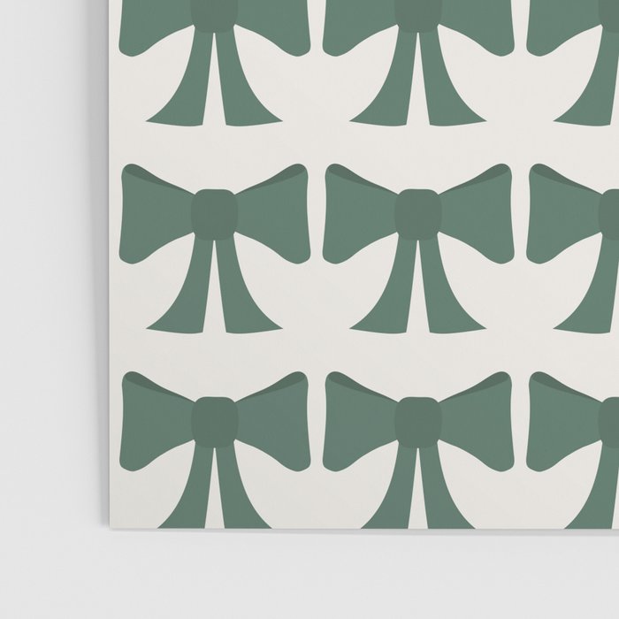 Vintage Bows IV Green Poster Gallery Image 3