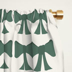 Vintage Bows IV Green Window Curtain Gallery Image 2