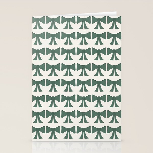 Vintage Bows IV Green Stationery Card Gallery Image 2