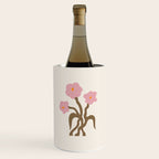 Flower Market, Vienna, Modern Art, Botanical retro art Wine Chiller Gallery Image 1