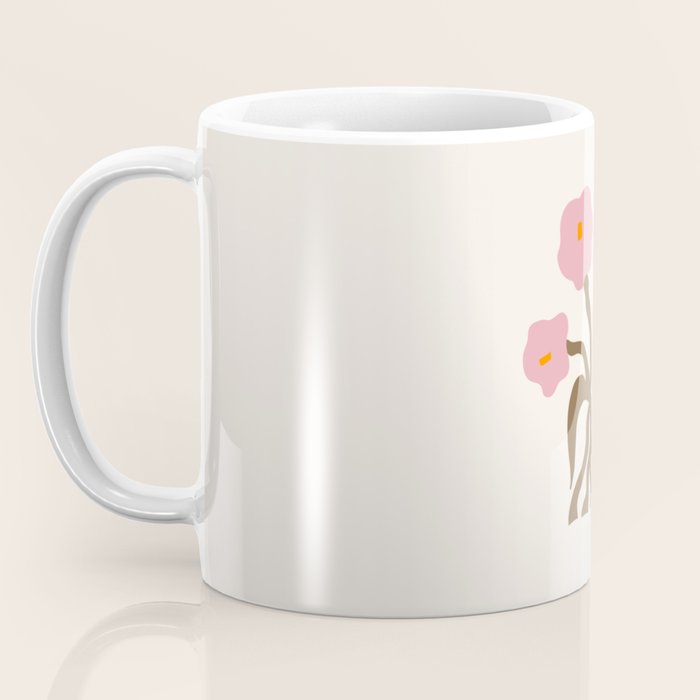 Flower Market, Vienna, Modern Art, Botanical retro art Coffee Mug Gallery Image 3