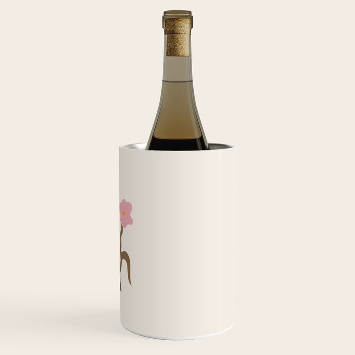 Flower Market, Vienna, Modern Art, Botanical retro art Wine Chiller Gallery Image 3