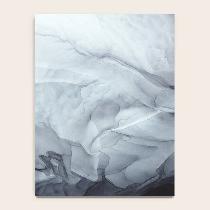 Gray Black Gradient Flowing Abstract Painting Notebook Gallery Image 4