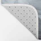 Gray Black Gradient Flowing Abstract Painting Bath Mat Gallery Image 2