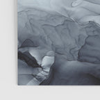 Gray Black Gradient Flowing Abstract Painting Poster Gallery Image 3