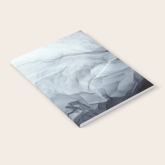 Gray Black Gradient Flowing Abstract Painting Notebook Gallery Image 2