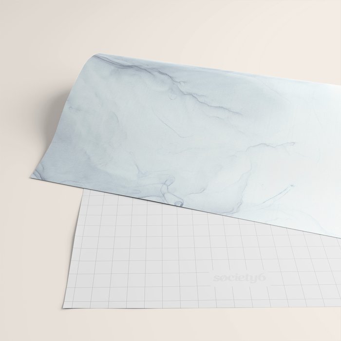 Gray Black Gradient Flowing Abstract Painting Wrapping Paper Gallery Image 2