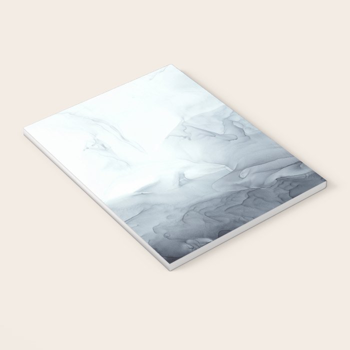Gray Black Gradient Flowing Abstract Painting Notebook Gallery Image 3