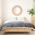 Gray Black Gradient Flowing Abstract Painting Duvet Cover Gallery Image 3