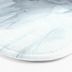 Gray Black Gradient Flowing Abstract Painting Bath Mat Gallery Image 3
