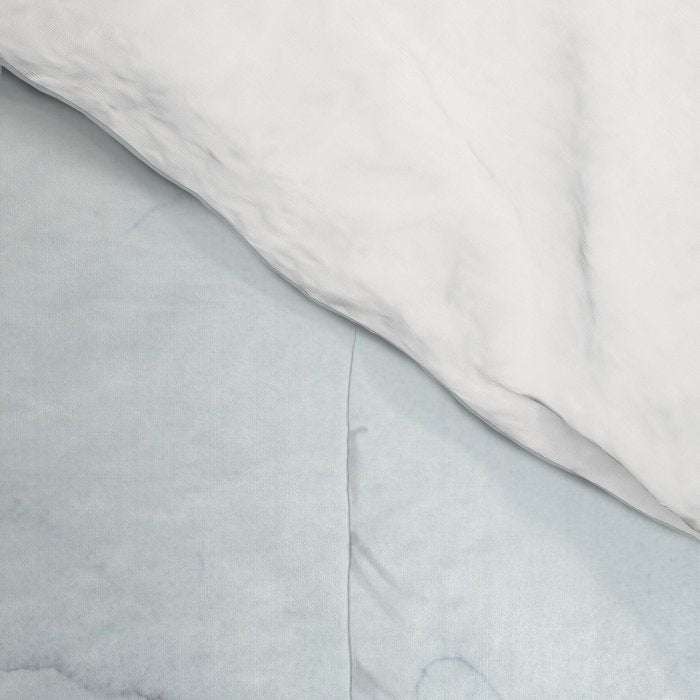 Gray Black Gradient Flowing Abstract Painting Comforter Gallery Image 4