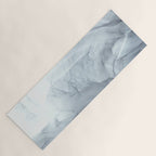 Gray Black Gradient Flowing Abstract Painting Yoga Mat Gallery Image 1
